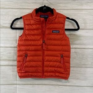 Patagonia Puffer Vest Jacket Kids 4T Orange